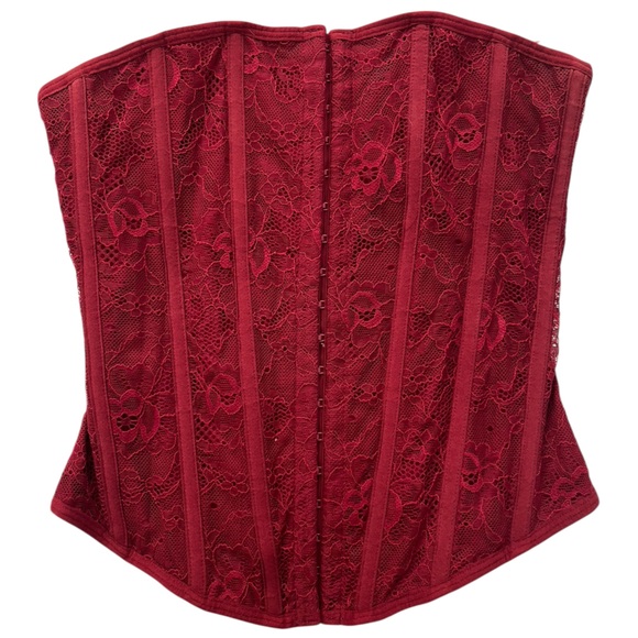 Garage Other - Valentines Garage Burgundy Lace Shapewear Corset